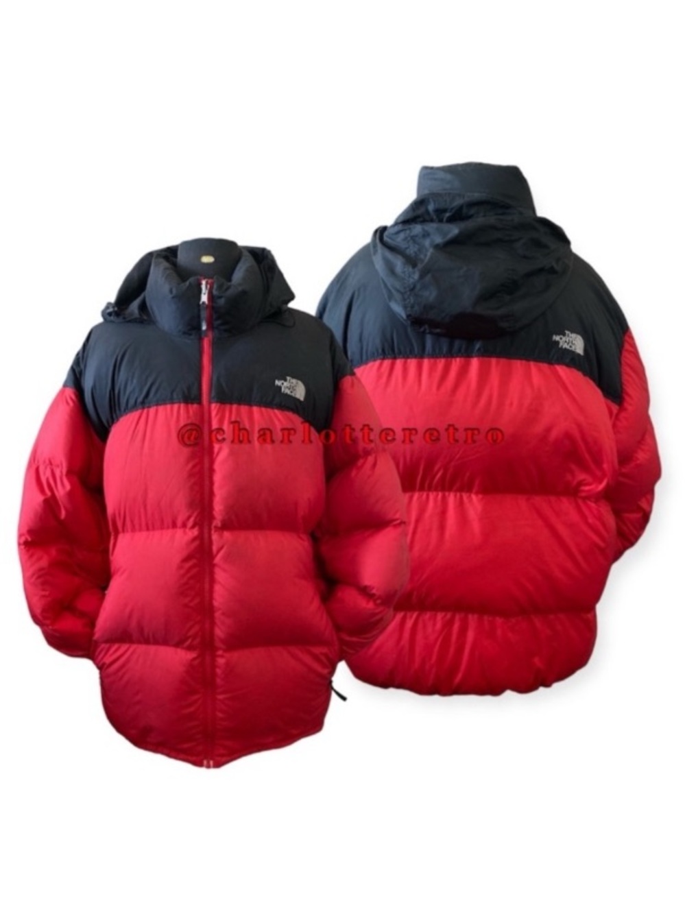 TNF• Nuptse 700 Colorblock Down Puffer Jacket